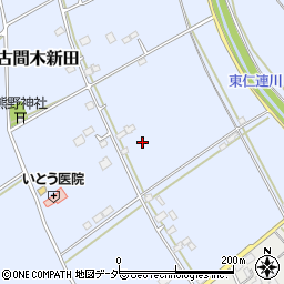 茨城県常総市古間木新田390周辺の地図