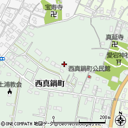 茨城県土浦市西真鍋町周辺の地図