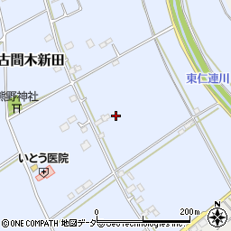 茨城県常総市古間木新田396周辺の地図