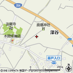 茨城県かすみがうら市深谷周辺の地図