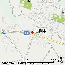 茨城県常総市古間木1247周辺の地図