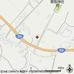 茨城県行方市内宿1023周辺の地図