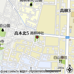 高柳神社周辺の地図