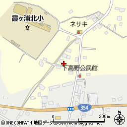 茨城県かすみがうら市下軽部1244周辺の地図