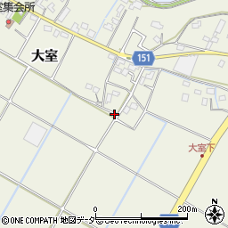埼玉県加須市大室周辺の地図