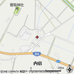 茨城県行方市内宿977周辺の地図