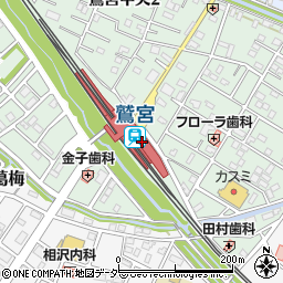東武鉄道株式会社　鷲宮駅周辺の地図