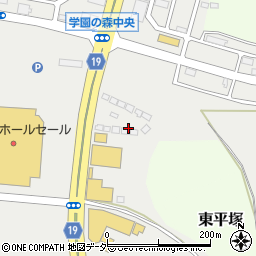 茨城県つくば市学園の森3丁目8周辺の地図