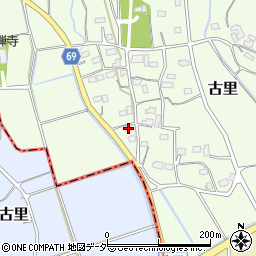 埼玉県比企郡嵐山町古里838周辺の地図