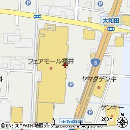 ビリオン珈琲 アピタ福井大和田店周辺の地図