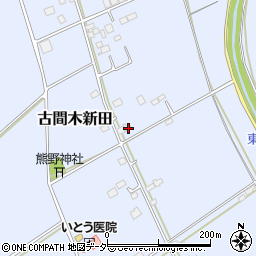 茨城県常総市古間木新田438周辺の地図
