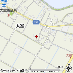 埼玉県加須市大室832周辺の地図