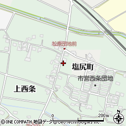 長野県塩尻市上西条121-5周辺の地図