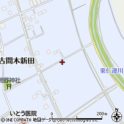 茨城県常総市古間木新田435周辺の地図