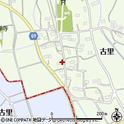 埼玉県比企郡嵐山町古里835周辺の地図