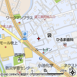 埼玉県鴻巣市袋758-12周辺の地図