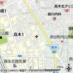 まるかんのお店・高木店周辺の地図