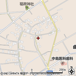 茨城県常総市曲田周辺の地図