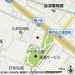 加須市役所　水道課・土・日・祝日・夜間漏水等連絡先・騎西地域周辺の地図