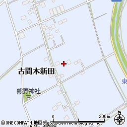 茨城県常総市古間木新田458周辺の地図