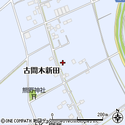 茨城県常総市古間木新田457周辺の地図