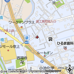 埼玉県鴻巣市袋758-21周辺の地図