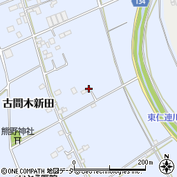 茨城県常総市古間木新田450周辺の地図