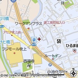 埼玉県鴻巣市袋163周辺の地図
