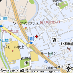 埼玉県鴻巣市袋170-1周辺の地図