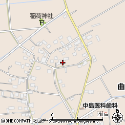 茨城県常総市曲田392周辺の地図