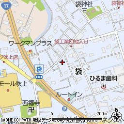 埼玉県鴻巣市袋758-33周辺の地図