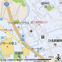 埼玉県鴻巣市袋174周辺の地図