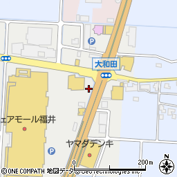 理容プラージュ福井大和田店周辺の地図