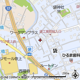 埼玉県鴻巣市袋175周辺の地図