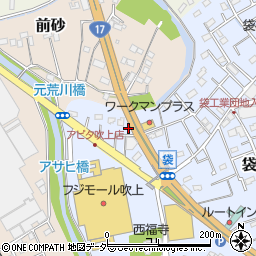 埼玉県鴻巣市袋137周辺の地図