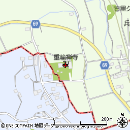 埼玉県比企郡嵐山町古里881周辺の地図