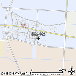 櫻谷神社周辺の地図