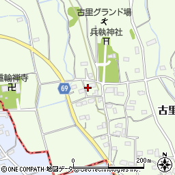 埼玉県比企郡嵐山町古里820周辺の地図