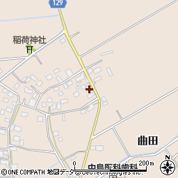 茨城県常総市曲田387周辺の地図