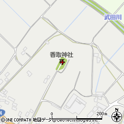 茨城県行方市内宿1010周辺の地図