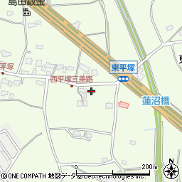 茨城県つくば市東平塚869周辺の地図