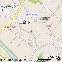 埼玉県鴻巣市上会下周辺の地図