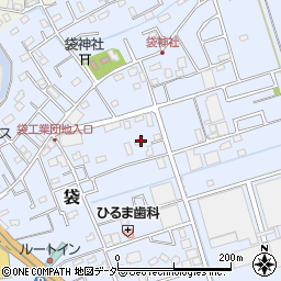 埼玉県鴻巣市袋713周辺の地図
