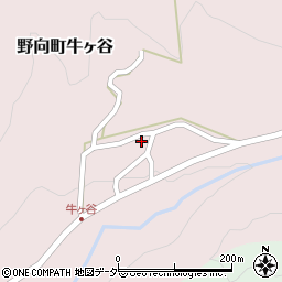 福井県勝山市野向町牛ヶ谷84-25周辺の地図