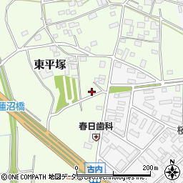 茨城県つくば市東平塚673周辺の地図