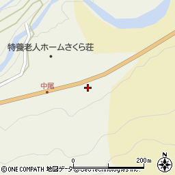 福井県勝山市北谷町中尾周辺の地図