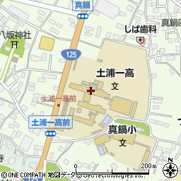 茨城県立土浦第一高等学校附属中学校周辺の地図