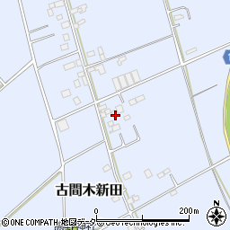 茨城県常総市古間木新田493周辺の地図