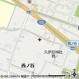 埼玉県加須市西ノ谷周辺の地図