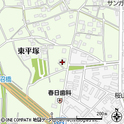茨城県つくば市東平塚628周辺の地図